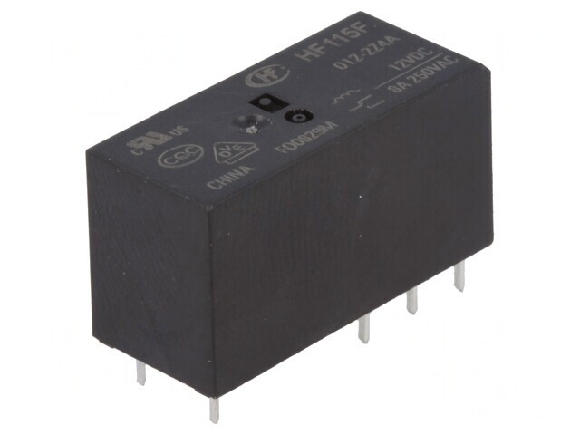 Releu electromagnetic DPDT 12VDC 8A PCB