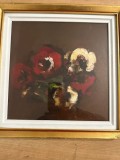 Cumpara ieftin CORNELIU BRUDASCU , ANEMONE ,ULEI PE CARTON, Flori, Altul, ART
