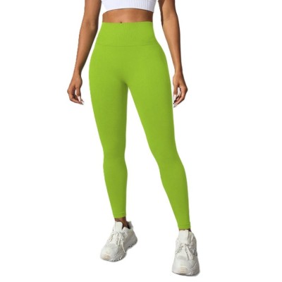 Pantaloni de Fitness/Yoga, Flippy, pentru Femei, Material Elastic, Spandex, Talie Inalta, Verde, Marime L foto