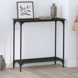 vidaXL Masă de consolă Stejar negru 75 x 30.5 x 75 cm Lemn compozit