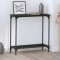 vidaXL Masă de consolă Stejar negru 75 x 30.5 x 75 cm Lemn compozit 883521