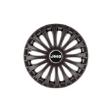 Set 4 Capace Roti 15 inchi (R15) Dino Negru, Compatibile cu Jeep, Autohelix MSA