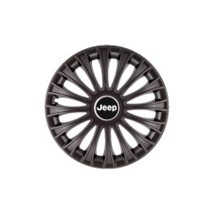 Set 4 Capace Roti 15 inchi (R15) Dino Negru, Compatibile cu Jeep