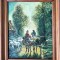 Drumul către piaţă - pictură &icirc;n ulei pe p&acirc;nză, după pictura lui Constant Troyon