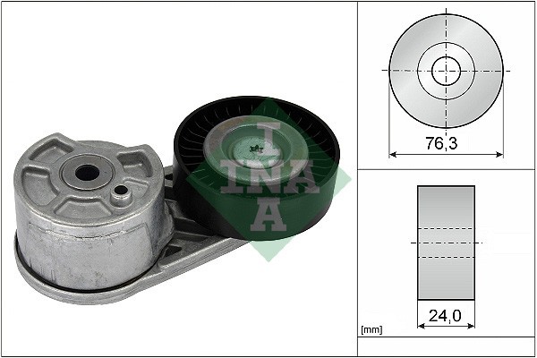 INA 534 0725 10 Intinzator curea, curea distributie