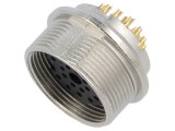 Conector M16 soclu mamă lipire PIN 19 3A 32V drept IP40 BINDER
