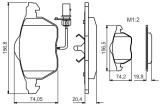 BOSCH 0 986 495 241 set placute frana,frana disc