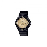 Casio Ceas Damă Quartz Analog cu Curea Neagră din Rășină 100M
