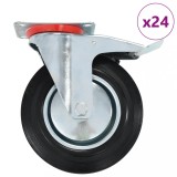 VidaXL Roți pivotante, 24 buc., 200 mm