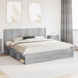 vidaXL Tăblie cap Sonoma gri Lemn prelucrat 889561