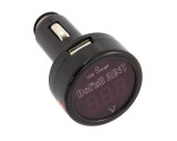 Incarcator USB si Tester Voltmetru Baterie Auto 2-in-1, Afisare Curent de Incarcare, Display LCD, Palmonix