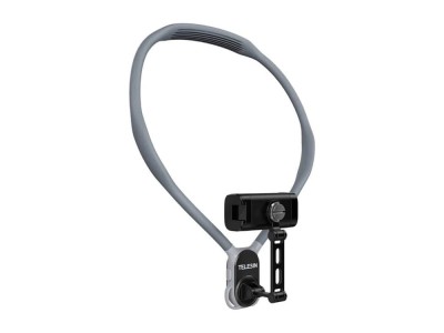 Sistem atasare la gat, TELESIN S2-HNB-02, eliberare rapid magnetica, compatibil iPhone 16, iPhone 15, iPhone 14, iPhone 13, gri foto