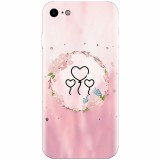 Husa silicon pentru Apple Iphone 5 / 5S / SE, Heart Baloons