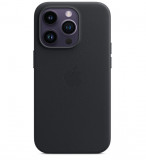 Husa de telefon din piele pentru Apple iPhone 14 Pro Max cu MagSafe, Negru Midnight - RESIGILAT