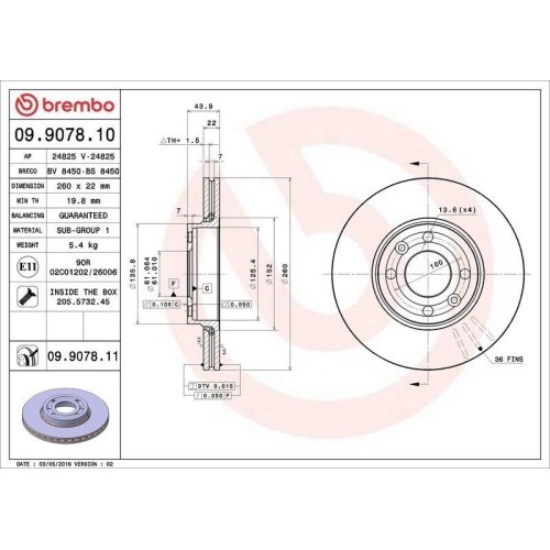 Set disc frana Dacia Logan (Ls) 08.04- -; Nissan Micra C+C 3 (K12) 08.05-06.10, Micra 3 (K12) 03.02-06.10, Micra 5 (K14) 12.16-, Note (E11 Ne11) 01.0