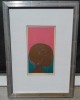Tablou vechi mic interesant - semnat, Abstract, Acuarela, Art Deco
