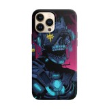 Husa compatibila cu Apple iPhone 14 Pro Max model Cyberpunk Skull,Silicon, Tpu, Viceversa, Transparent, Carcasa