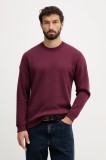 United Colors of Benetton pulover din amestec de l&acirc;nă culoarea bordo, 1Y6SK10A7