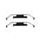 Set accesorii placute frana Bmw; Fiat, punte Spate, restrictii producator : ATE, TRW