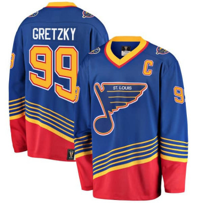 St. Louis Blues tricou de hochei Wayne Gretzky #99 Premier Breakaway Retired Player Jersey - XL foto