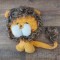 Jucarie veche URSS, leu de plush, 45cm, vintage colectie, anii 70-80
