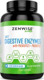 Enzime Digestive, ZenWise, Prebiotice si Probiotice, Impotriva Balonare, Constipatie, 180 Capsule