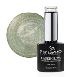 Cumpara ieftin Oja Semipermanenta Holografica Laser Glow SensoPRO Milano 10ml, Jade Paradise #16