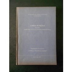 LIMBA ROMANA PENTRU ADMITEREA IN LICEE SI SCOLI PROFESIONALE (1997)