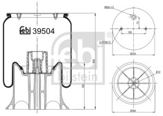 FEBI BILSTEIN 39504 Burduf, suspensie pneumatica