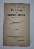 Carte veche 1922 Religie Preot Marin Ionescu Biblia si Educatiunea Religioasa