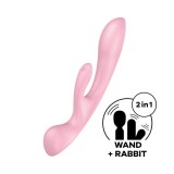 Vibrator Rabbit Triple Oh, Roz, 23 cm