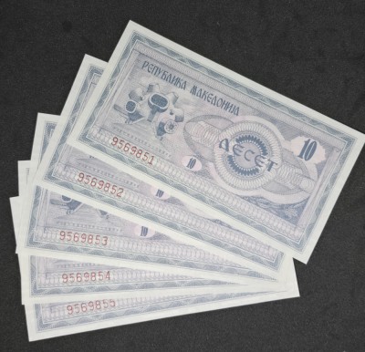 10 Denar 1992 Macedonia UNC foto