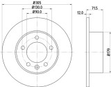 Disc frana SMART FORFOUR (454) (2004 - 2006) KRIEGER 0950004049