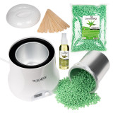 Cumpara ieftin Kit Epilare Ceara Traditionala Granule LUXORISE, Diamond Shine - Aloe Vera, 800 ml