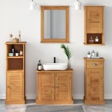 vidaXL Set de mobilier pentru baie 5 pcs maro miere 37 x 34 x 110 cm