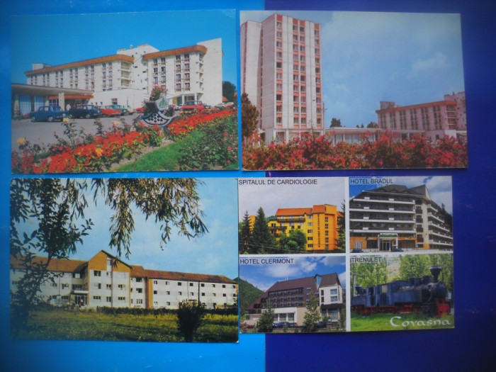 HOPCT LOT 2289 STATIUNEA COVASNA -4 CARTI POSTALE-NECIRCULATE