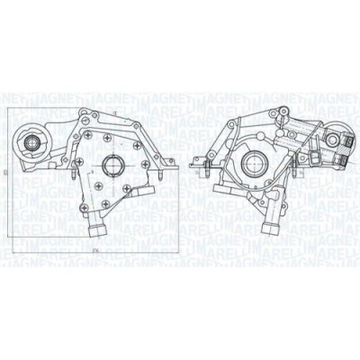 Pompa ulei Alfa Romeo Mito (955); Fiat 500 (312), 500 C (312), Albea (178 , Doblo Box (223), Doblo Mpv (119 , Fiorino Box (225), Fiorino Mpv (225), G foto