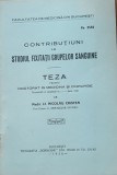 Cumpara ieftin Contributiuni la studiul fixității grupelor de s&acirc;nge - Nicolau Cristea