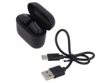 Căști fără fir negre USB C cu microfon 20Hz-20kHz