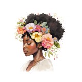Sticker decorativ African Beauty, Multicolor, 61 cm, 5608ST