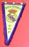 Fanion fotbal - REAL MADRID (dimensiuni 37x18 cm) - starea care se vede in foto