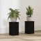 vidaXL Suport pentru plante 2 pcs Stejar negru 10 x 10 x 18 cm 869228