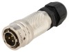 Conector circular Amphenol PT06A1203PPG023, 3 pini, aurit, 13A, 600V, carcasa 12, MIL-DTL-26482