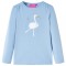 Tricou copii cu m&acirc;neci lungi, albastru deschis, 104 13700