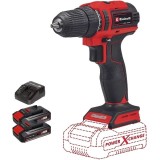 Einhell TE-CD 18/40 Li BL PXC + Twinpack CB + 4514095 - Masina de gaurit si insurubat 40 Nm + Set 2 acumulatori si incarcator Li-Ion 18 V 2.5 Ah