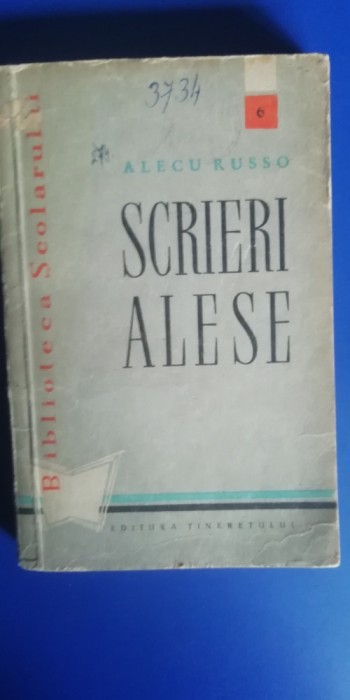 myh 24s - Alecu Russo - Scrieri alese - ed 1959