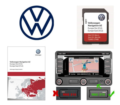 VW SKODA SD CARD ORIGINAL NAVIGATIE VW RNS 315 HARTA EUROPA + ROMANIA 2022 foto