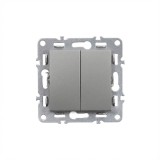 Nova comutator candelabru fără cadru 105 gri