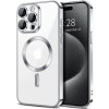 Husa pentru iPhone 15 Pro Max - Techsuit Luxury Crystal MagSafe - Silver