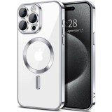 Husa pentru iPhone 15 Pro Max - Techsuit Luxury Crystal MagSafe - Silver